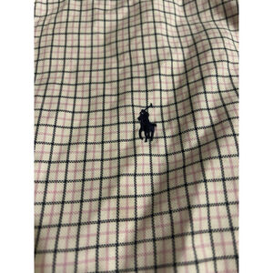 Polo Ralph Lauren 15.5/34-35 Navy Pink Plaid‎ Button Down Long Sleeve